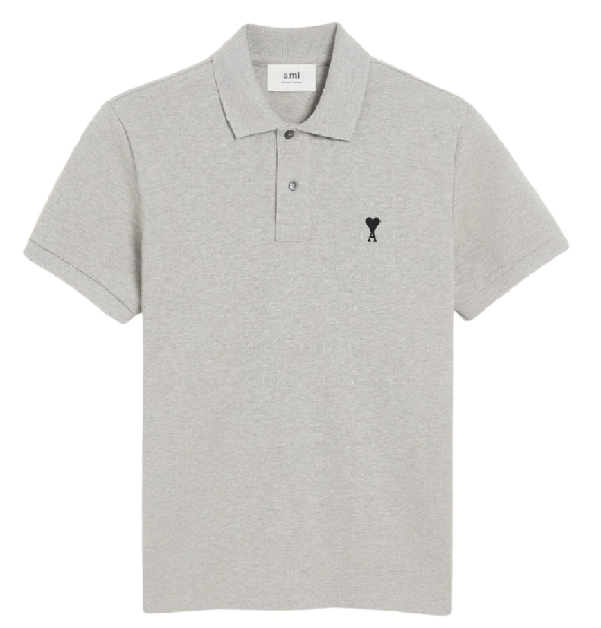  Áo Ami De Coeur Contrasted  Polo Shirt 'Grey' 