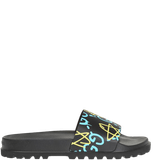  Dép Nam Gucci Ghost Slide Star Print 'Black' 