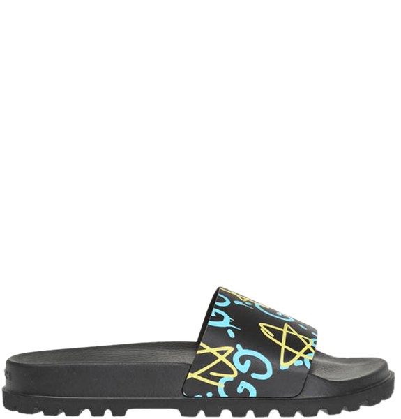  Dép Nam Gucci Ghost Slide Star Print 'Black' 