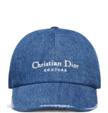  Mũ Dior Logo Embroidered Hat 'Denim' 