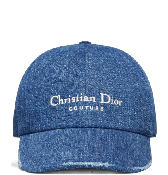  Mũ Dior Logo Embroidered Hat 'Denim' 