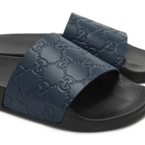 Dép Nam Gucci Slide 'Blue Black' 