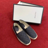  Giày Nữ Gucci Espadrille GG Supreme Canvas 'Black' 