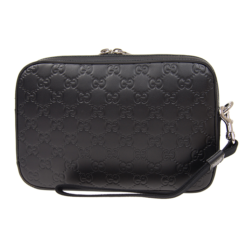  Túi Nam Gucci Logo-embossed Hand Bag 'Black' 