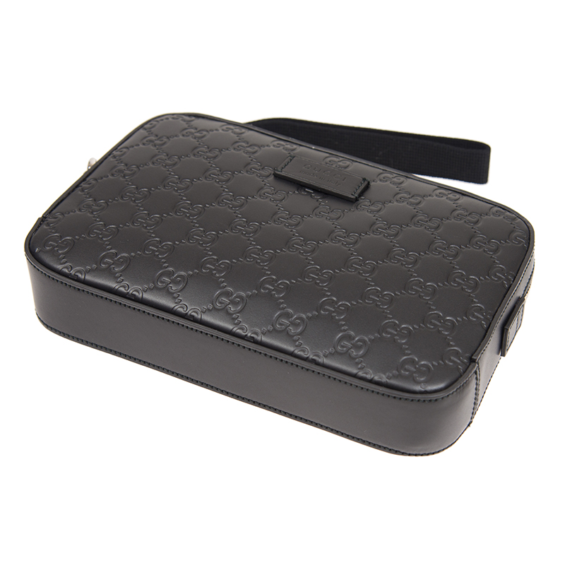  Túi Nam Gucci Logo-embossed Hand Bag 'Black' 