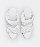  Giày Nữ Bottega Veneta The Curve Padded Intrecciato Leather 'White' 