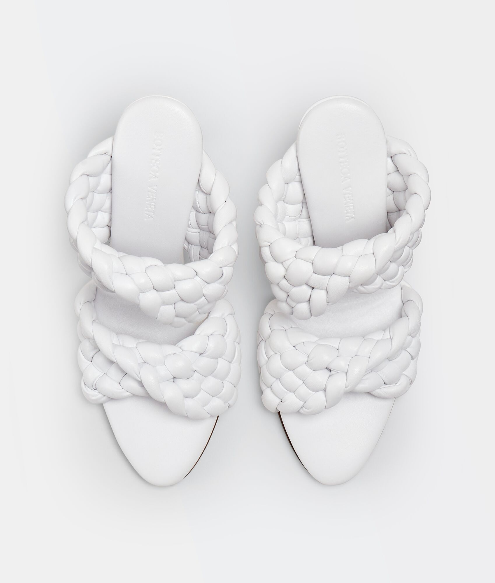  Giày Nữ Bottega Veneta The Curve Padded Intrecciato Leather 'White' 
