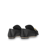  Giày Nữ Louis Vuitton Leather Monogram Baya Flat 'Black' 