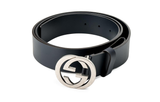  Thắt Lưng Nam Gucci Distressed Leather Buckle 'Black' 