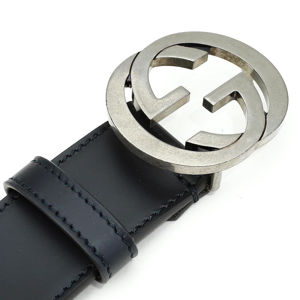  Thắt Lưng Nam Gucci Distressed Leather Buckle 'Black' 