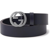  Thắt Lưng Nam Gucci Distressed Leather Buckle 'Black' 