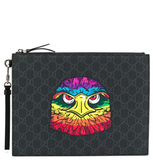  Túi Nam Gucci GG Supreme Eagle Pouch 'Gray' 