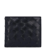  Ví Nam Bottega Veneta Intrecciato Bi-Fold Shiny 'Black' 