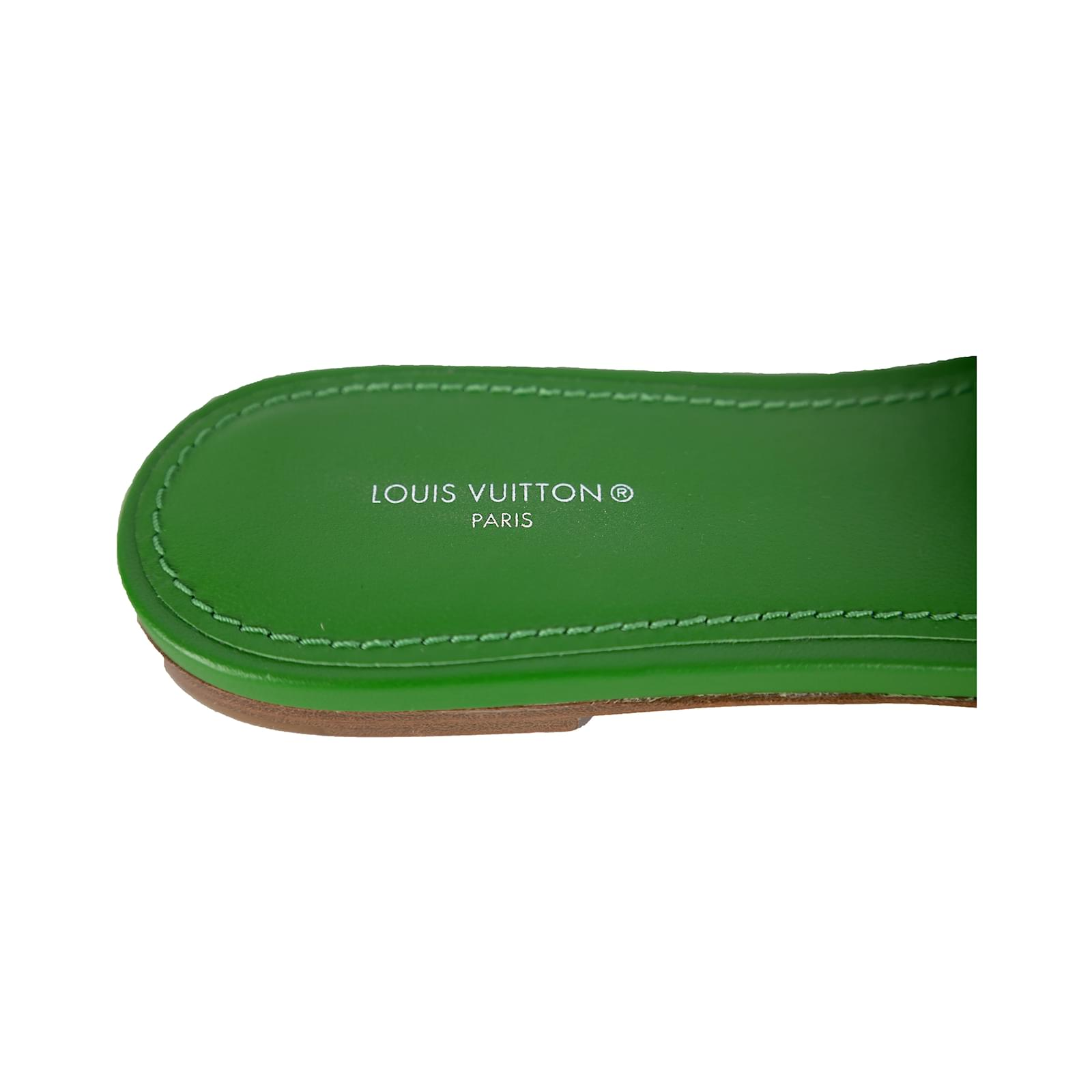  Dép Nữ Louis Vuitton Revival Slip Resistant 'Green' 