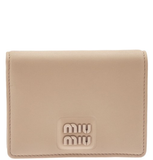  Ví Nữ Miu Miu Bean Paste Small Leather 'Beige' 