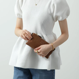  Túi Nữ Miu Miu Oak Nappa Leather Mini Pouch 'Brown' 