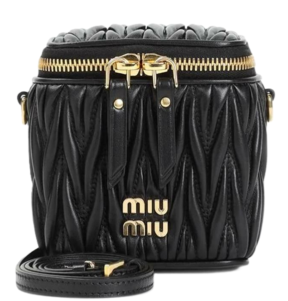  Túi Nữ Miu Miu Matelasse Nappa Leather 'Black' 