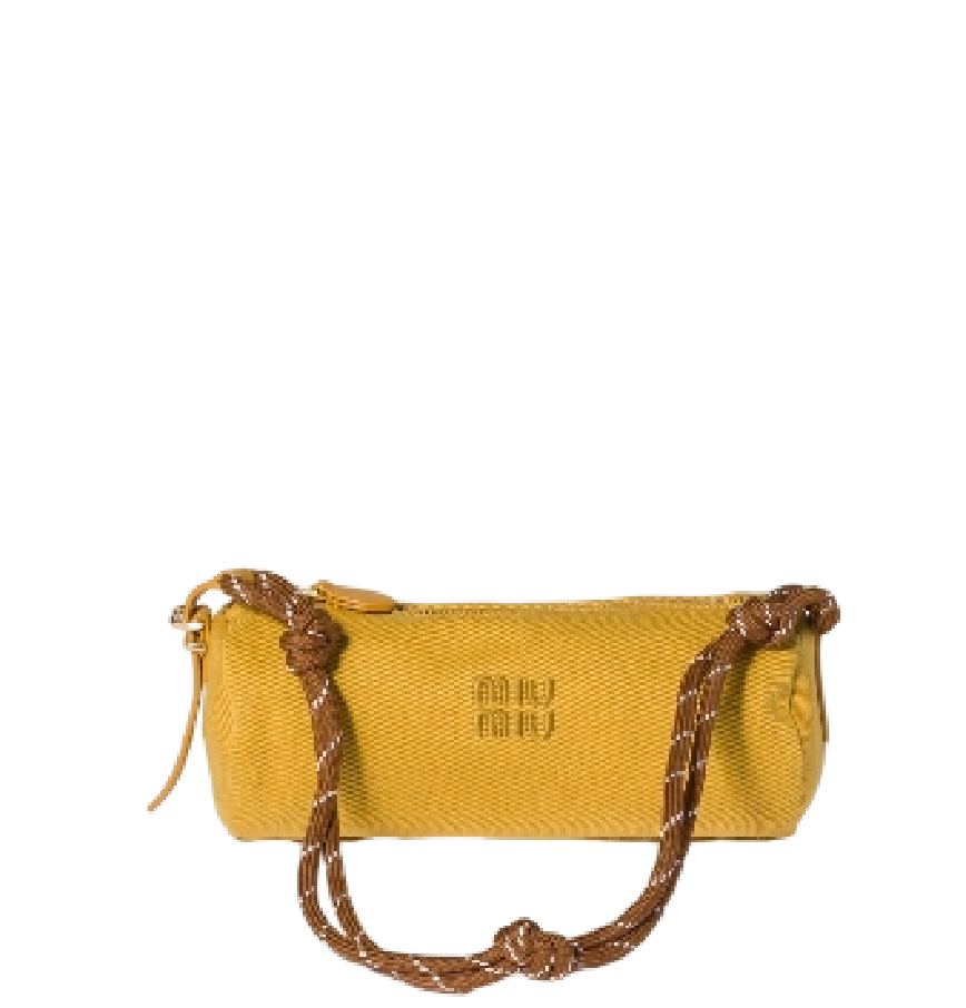  Túi Nữ Miu Miu Gabardine Pouch 'Topaz' 