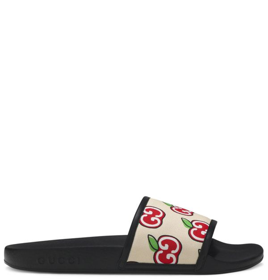  Dép Nữ Gucci Guccie 'Apple Print' 