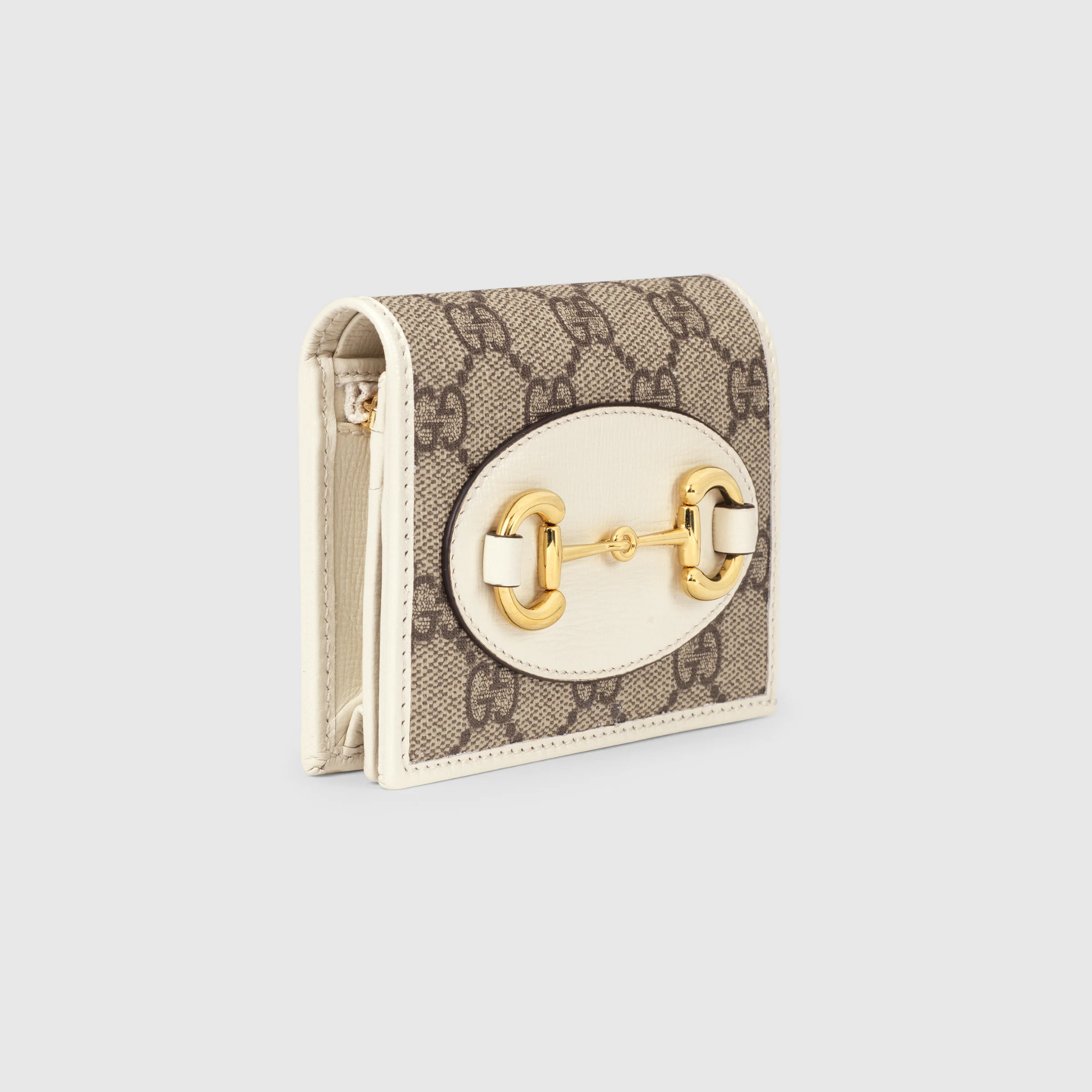  Ví Nữ Gucci Horsebit 1955 Case Wallet 'White' 
