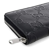  Túi Gucci Embossed Full Zip Wallet 'Black' 