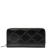  Túi Gucci Embossed Full Zip Wallet 'Black' 