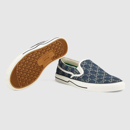  Giày Nam Gucci Tennis 1977 Slip-on 'Blue' 