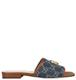  Dép Nữ Gucci Double G Pumps Sandals 'Blue' 