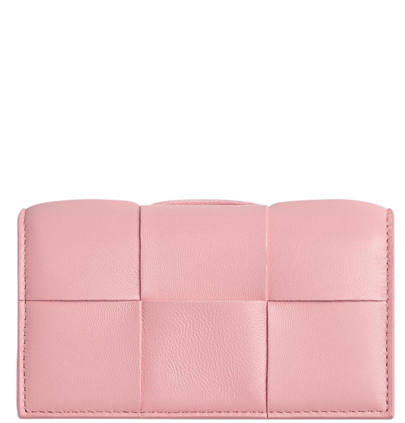  Ví Nữ Bottega Veneta Cassette Card Holder 'Pink' 