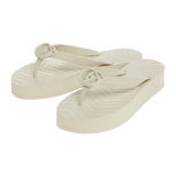  Dép Nữ Gucci Chevron Thong Sandal 'White' 