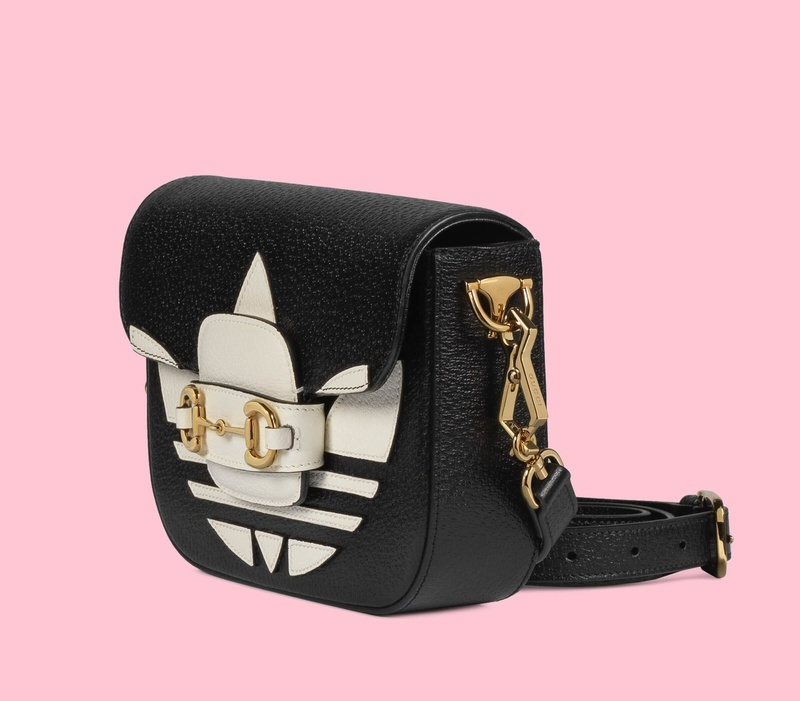  Túi Gucci x adidas Horsebit 1955 Bag 'Black White' 
