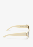  Kính Nữ Saint Laurent Sunglasses 'Ivory' 
