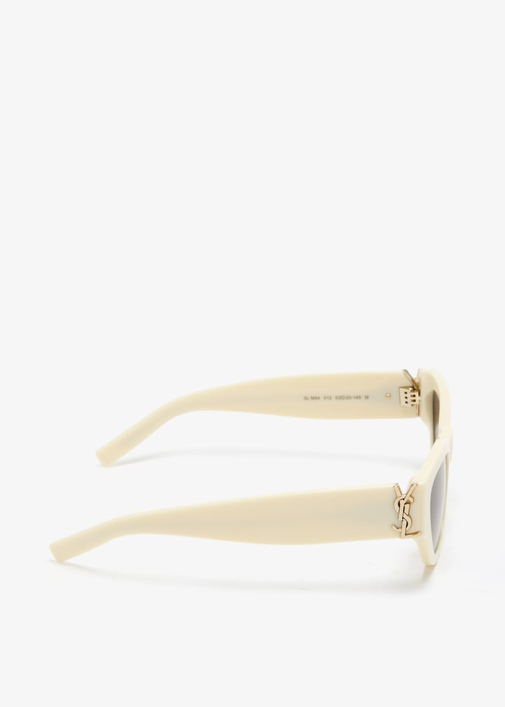  Kính Nữ Saint Laurent Sunglasses 'Ivory' 