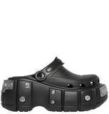  Dép Nam Balenciaga Crocs Mule ‘Black Rubber’ 