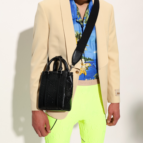  Túi Nữ Gucci GG Emboss Mini 'Black' 