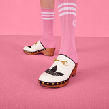  Giày Nữ Gucci x Adidas Horsebit clog ‘White’ 