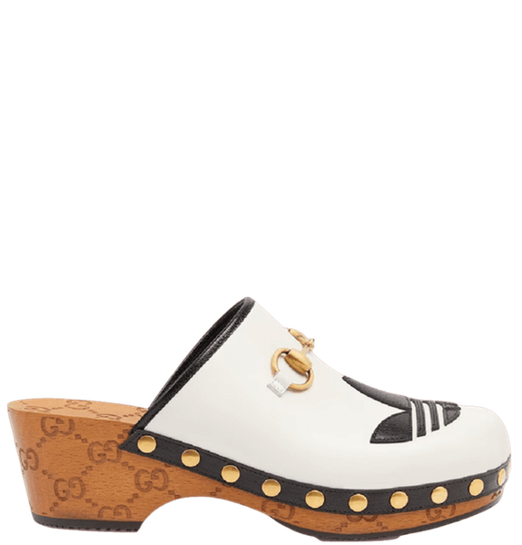  Giày Nữ Gucci x Adidas Horsebit clog ‘White’ 