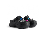  Dép Nữ Balenciaga Crocs Rubber Jibbitz Charms 'Black' 