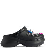  Dép Nữ Balenciaga Crocs Rubber Jibbitz Charms 'Black' 