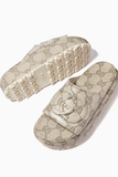  Dép Gucci Interlocking G Slide Sandals 'Beige' 