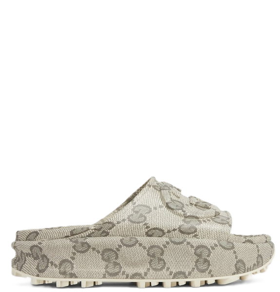  Dép Gucci Interlocking G Slide Sandals 'Beige' 