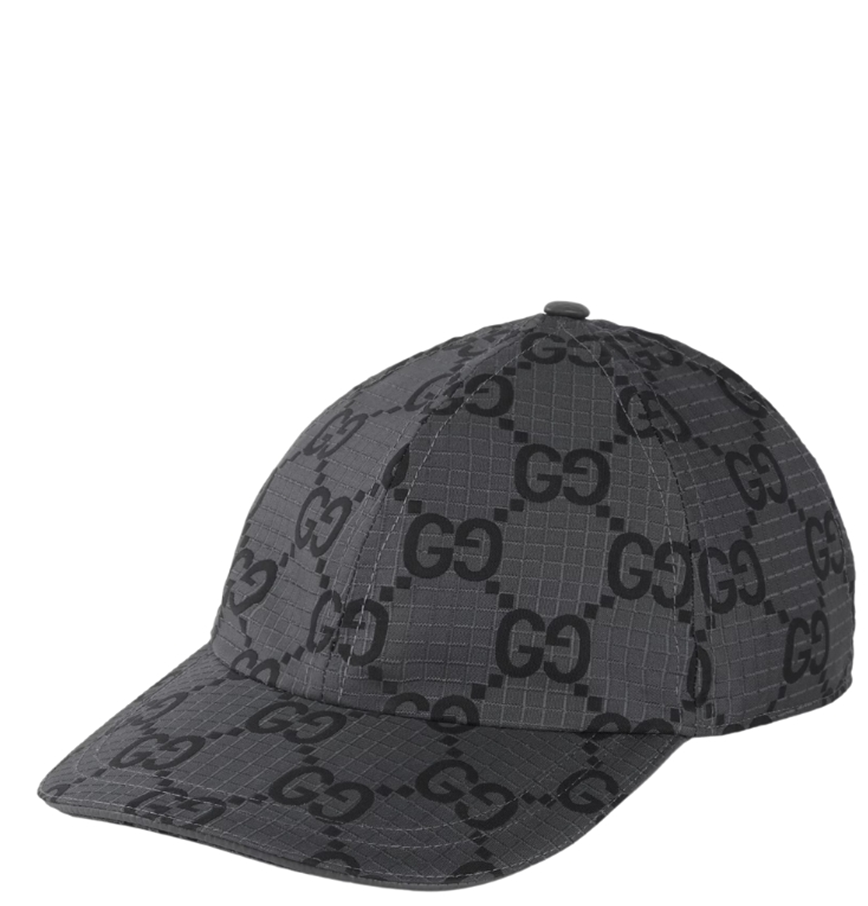  Mũ Nam Gucci GG Polyester Baseball Hat 'Grey' 