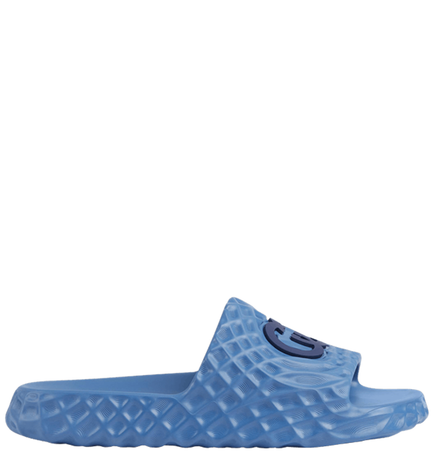  Dép Nam Gucci Interlocking G Slide Sandal 'Blue' 