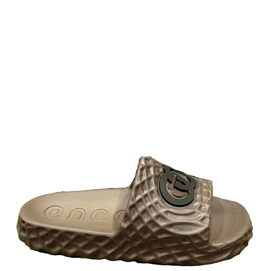  Dép Nữ Gucci Interlocking G Slide 'Brown' 