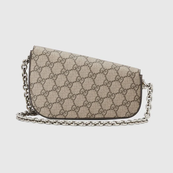  Túi Nữ Gucci Horsebit 1955 Asymmetrical 'Beige' 