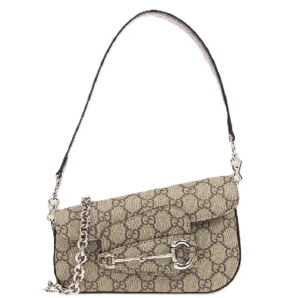  Túi Nữ Gucci Horsebit 1955 Asymmetrical 'Beige' 