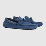  Giày Nam Gucci Driver Interlocking G 'Navy' 