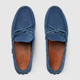  Giày Nam Gucci Driver Interlocking G 'Navy' 