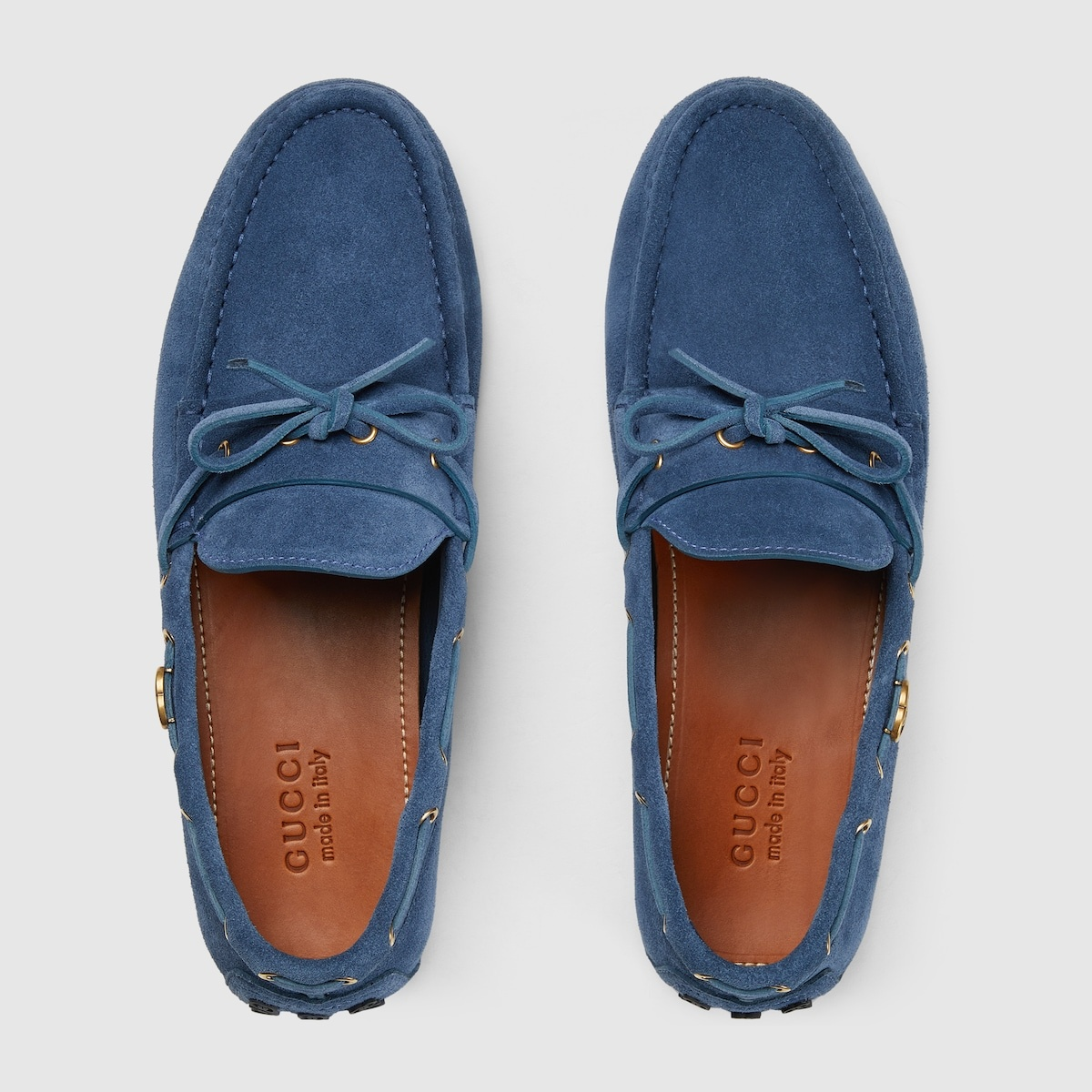 Giày Nam Gucci Driver Interlocking G 'Navy' 