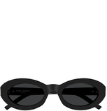  Kính Nữ Saint Laurent Oval Sunglasses 'Black' 